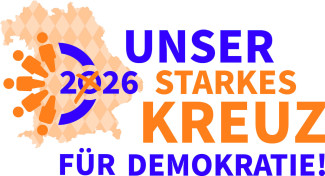 Logo - starkes Kreuz für Demokratie - CMYK