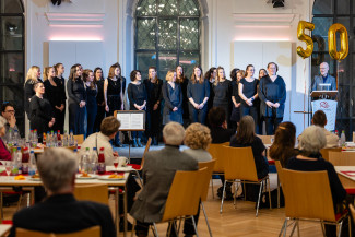 Schall und Frau und Dekan Dr. Bernhard Petry zum Abschluss des Abends
